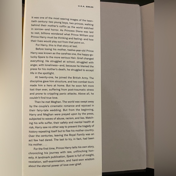 Spare, An Autobiography by Prince Harry, The Duke of Sussex - Picture 5 of 5